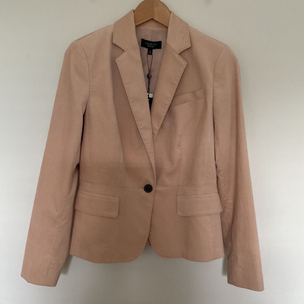 Talbots Kate Fit Romantically Curvy Blazer Jacket Sz 6 Academia Office Preppy